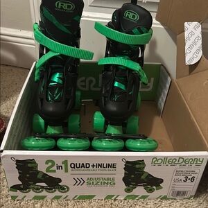 Green Kids Skates